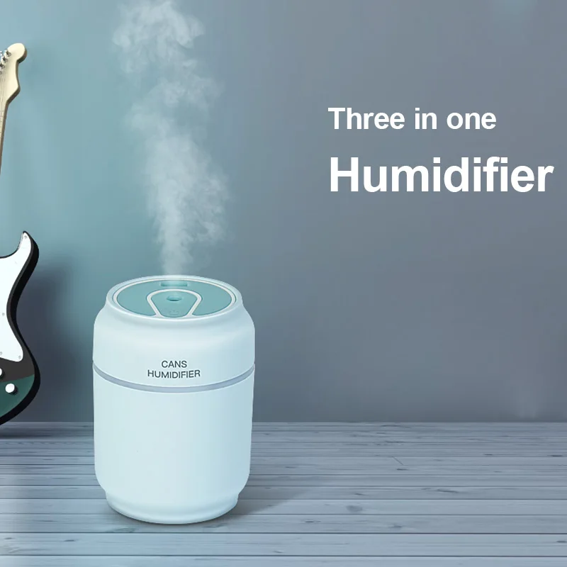 

Hot Lovely Small Air Humidifier Babies Kids Bedroom with LED Night Light and No Noise For Cars Office Desk Home HY99 JU01