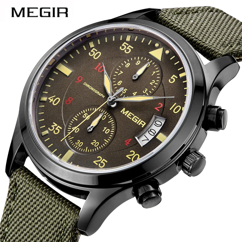 

Megir Brand Clock Watches Men Quartz Wrist Watch Top Luxury Famous Style Casual Sport Wristwatch for Man Male reloj hombre