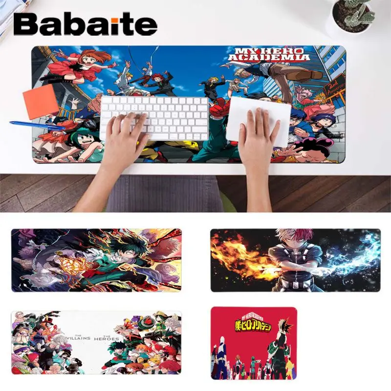 

Babaite Boy Gift Pad My Hero Academia Customized laptop Gaming mouse pad Laptop Gaming Lockedge Mice Mousepad