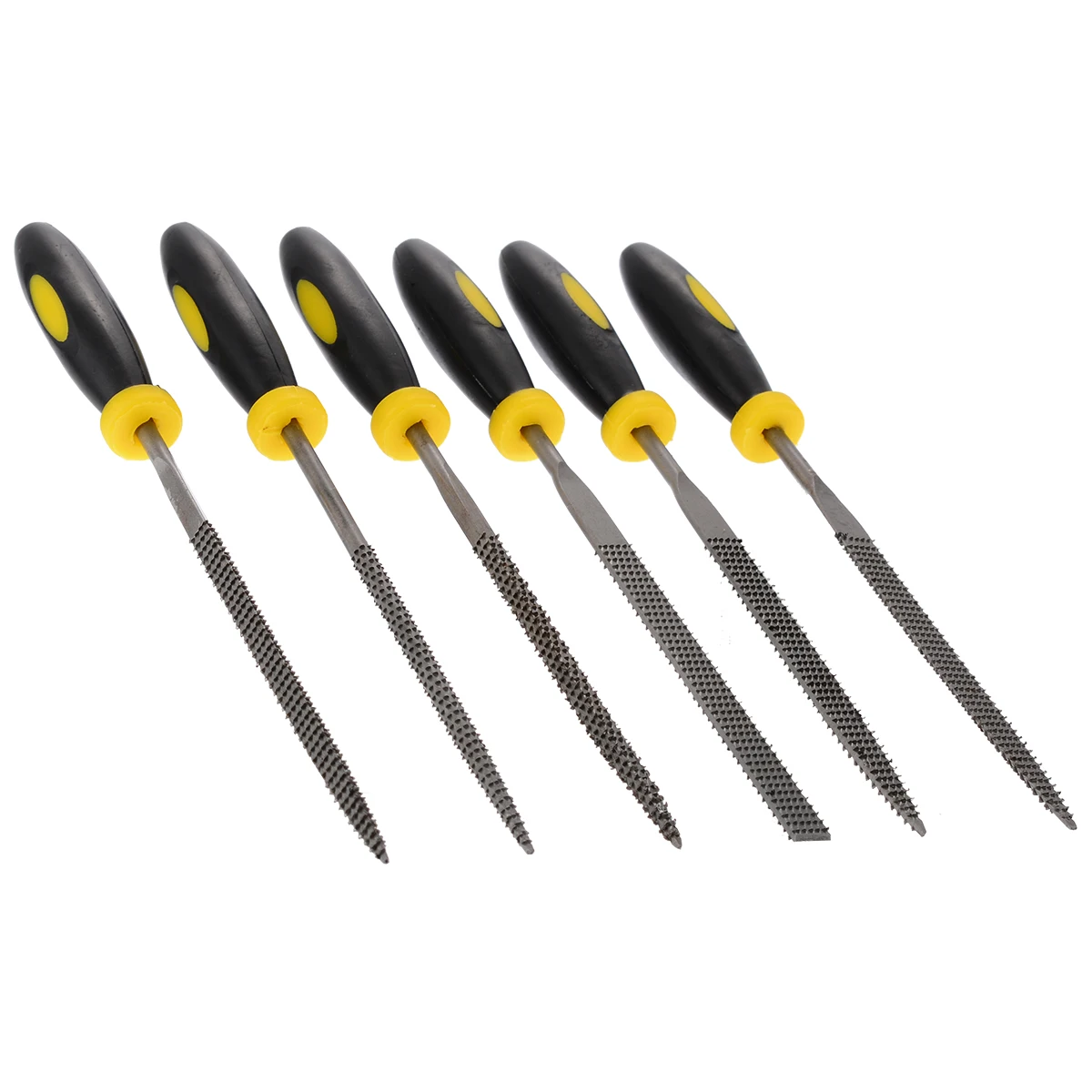 6 Pieces Round Hand File Tools Metal Needle Files Set Polishing Burnishing Grinding Hand Tool