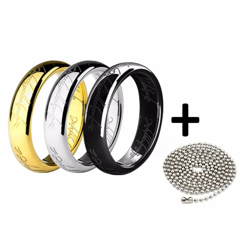 Free-Shipping-The-Lord-of-Rings-Master-Ring-Couple-Ring-for-Men-Titanium-Steel-Manly-Individual