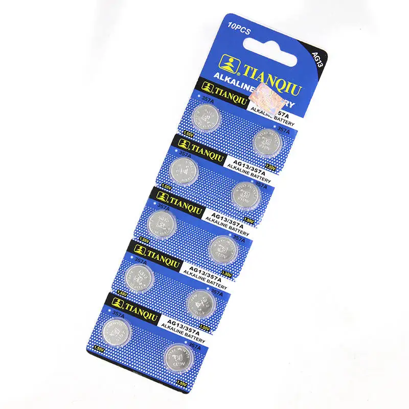 

Mayitr 10pcs/pack AG13 LR44 SR44 L1154 357 A76 Button Cell Coin Battery 1.55V Alkaline