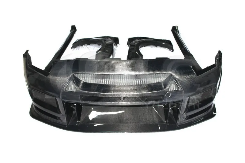 2008-2013 Nissan  R35 GTR CBA DBA TP Style Wide Boky Kit CF (1)