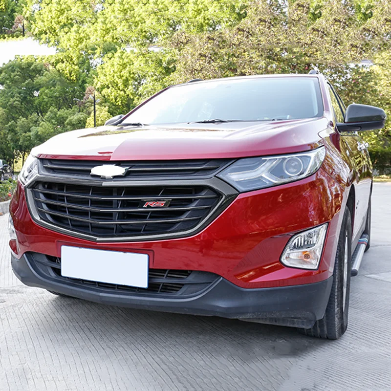 Для Chevrolet Equinox ABS углеродное волокно стиль Передняя решетка гриль крышка отделка декоративные полосы 6 шт. набор стайлинга автомобилей