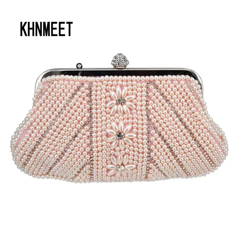 Us 19 99 45 Off Fashion Pink Pearl Women Party Purse Beaded Wedding Bag White Soft Evening Prom Clutch With Wristlets In Top Handle Bags Us 19 99 45 Off Fashion Pink Pearl Women Party Purse Beaded Wedding Bag White Soft Evening Prom Clutch With Wristlets In Top Handle Bags