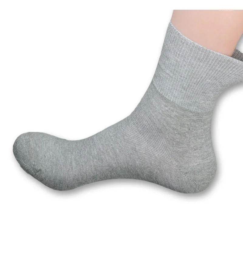 Весенне-осенняя однотонная мужская одежда носки, Большие европейские размеры 48-53, деловые носки с круглым вырезом, 6 пар, Классические