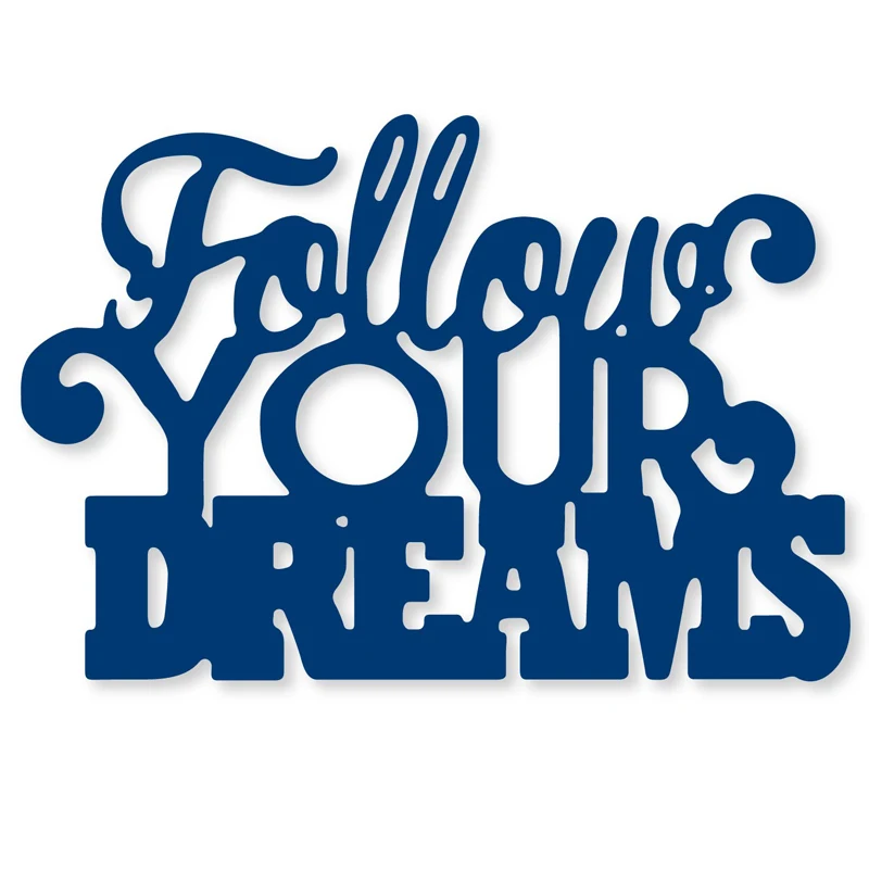 

Estel Follow Your Dreams Metal Steel Cutting Dies Stencil for Scrapbooking Cards Making 2019 New Arrival Embossing Die Cut