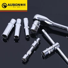 Стандарт AUBON/глубокий торцевой ключ, размер привода 1/" метрический мм хром Мастер 4~ 14 мм