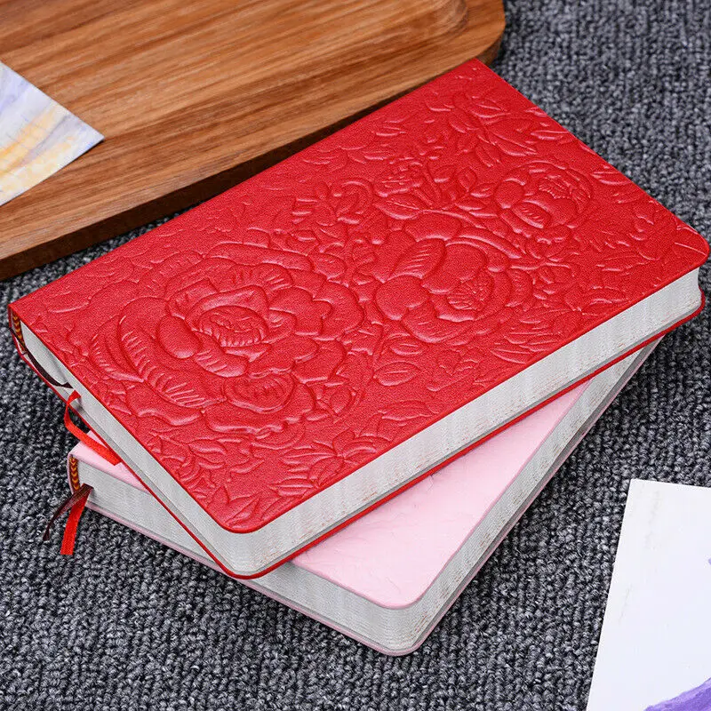 

PU Hardcover Flower Notebook Internal Pattern Notepad Notebook