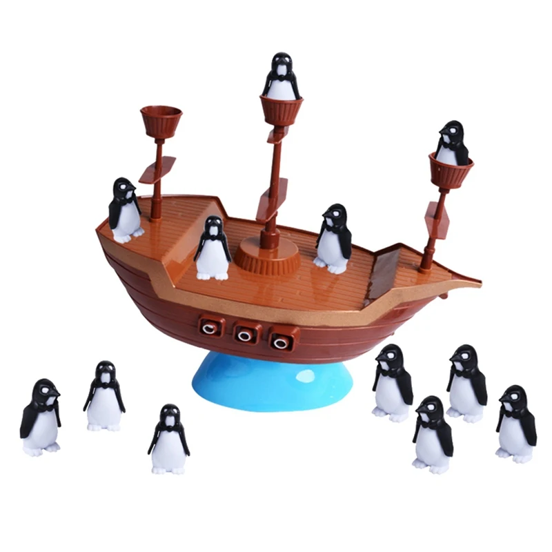 Детские развивающие игрушки пингвин пиратский корабль баланс семья родитель-ребенок Взаимодействие Настольный игровой стол