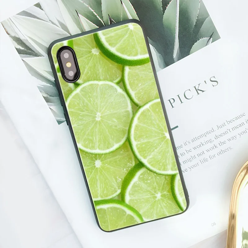 Чехол для iPhone X Mofi Xs Max чехол 7 8 Plus 6 6S с мультяшным рисунком розовый лимон кошечка