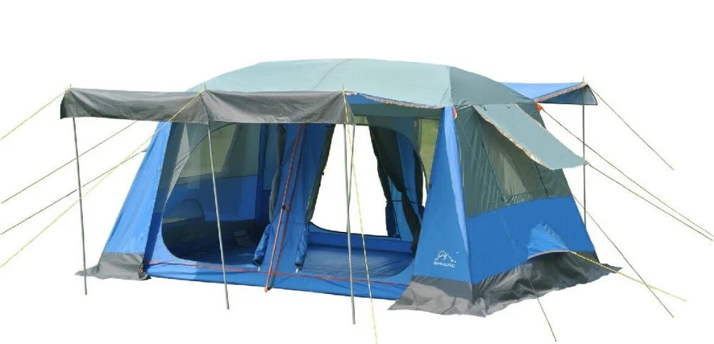 Большой военный tents8-10 человек Открытый Кемпинг палатка 2 комнаты открытый военная палатка для путешествий семьи