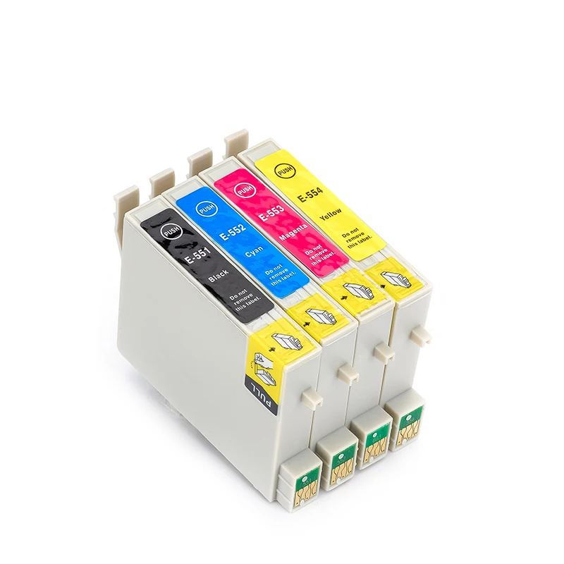 Чернильный картридж T0551 T0552 T0553 T0554 4 цвета T551 для принтеров Epson Stylus RX420 RX425 RX520 R240