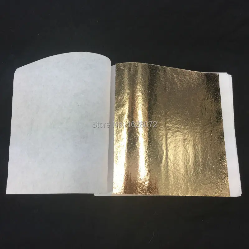 

1000 sheets Taiwan shiny champagne gold leaf gold foil for gilding