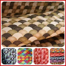 Хлопковая ткань Лоскутная Ткань по метру Ткань для шитья Лоскутные аксессуары Золотая рыбка чешуя печать 45x110 см