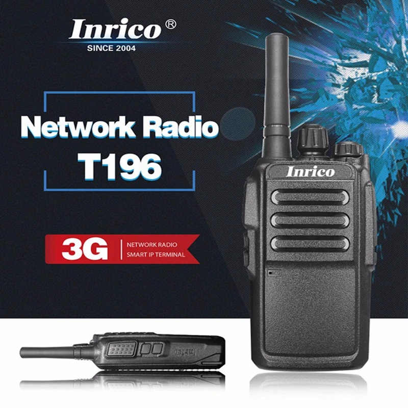 Inrico T196 сеть walkie talkie WCDMA sim-карта Wi-Fi сеть walkie talkie радио gps позиционирование cient