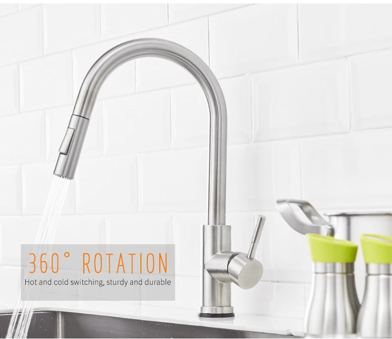 toque torneira para a cozinha pull down sink tap