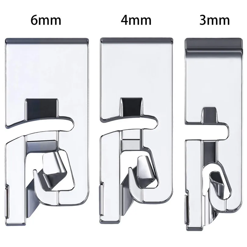 3Pcs Narrow Rolled Hem Sewing Machine Presser Foot Set Household Sewing Tools Accessory #4A11 (2)