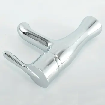 

Bathroom Basin Faucet Chrome Single Handle Kitchen Sink Faucet Cold and Hot Mixer Water Bathroom