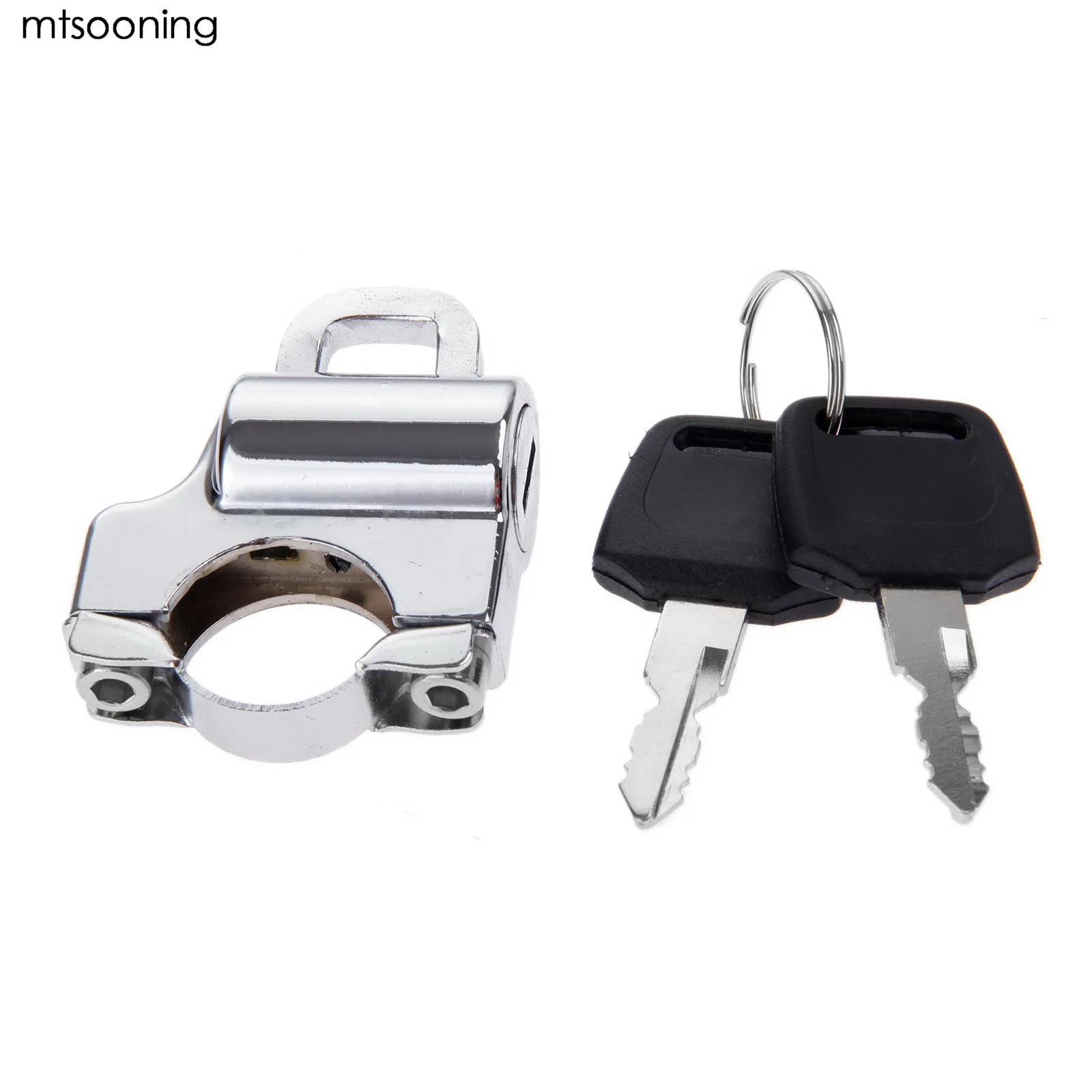 mtsooning Motorcycle Helmet Lock Bike Hanging Hook Metal Chrome New
