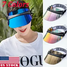 США Регулируемый козырек шапка Прозрачная с УФ защитой открытый прогулки