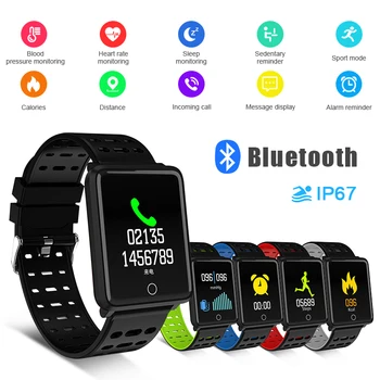 

F3 Smart Bracelet Heart Rate Blood Pressure Monitoring Sport Fitness Tracker IP67 Waterproof F3 Smart Wristband for Smart Phone