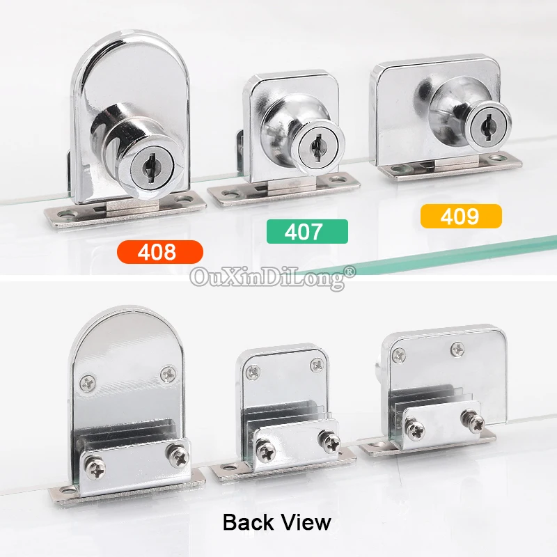 HOT 10Sets Single/Double Open Glass Lock Jewelry Shopping Malls