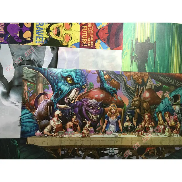Poison Ivy Harley Quinn – Batman Superhero Comic Art Silk Fabric Poster Print Anime Picture for Living Room Wall Decoration 10