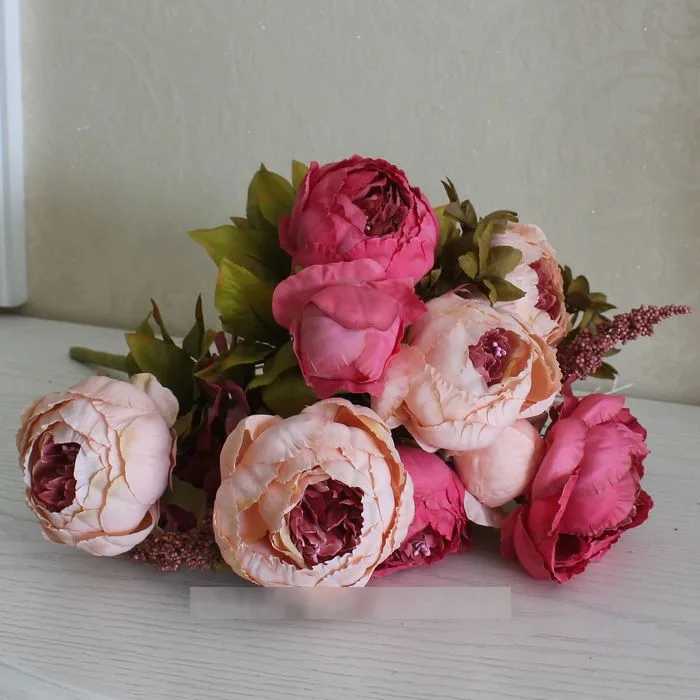 HIGHT-Quality-silk-flower-European-1-Bouquet-Artificial-Flowers-Fall-Vivid-Peony-Fake-Leaf-Wedding-Home (1)