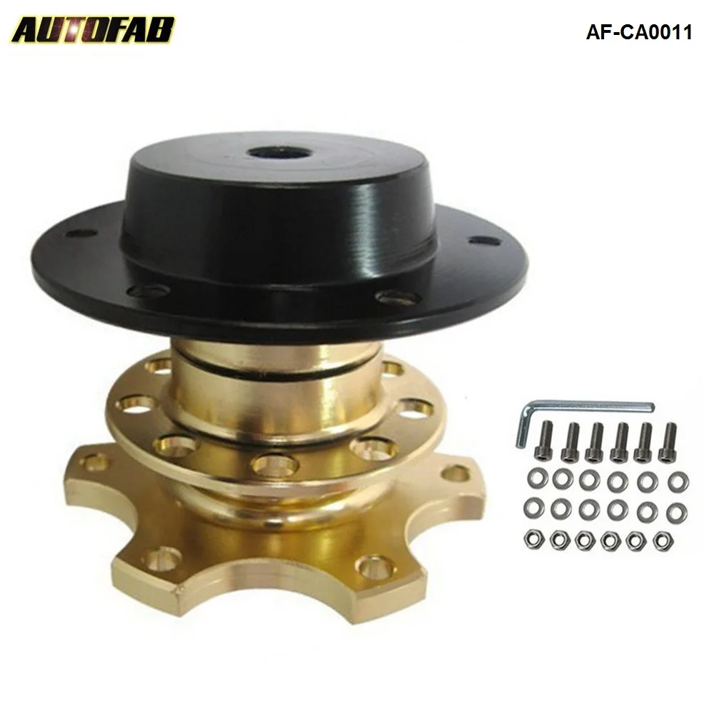 Steering Wheel Quick Release Hub Adapter Removable Snap Off Boss Kit Durable