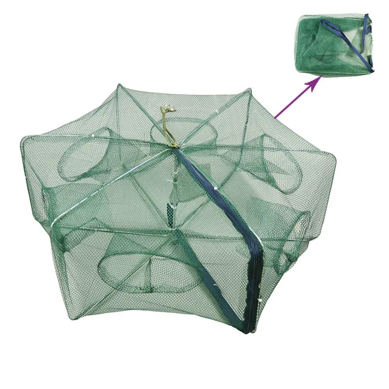

Porous Fishing Net Folded Portable Fish Network Casting Nets Crayfish Shrimp Catcher Tank Trap Cages Mesh