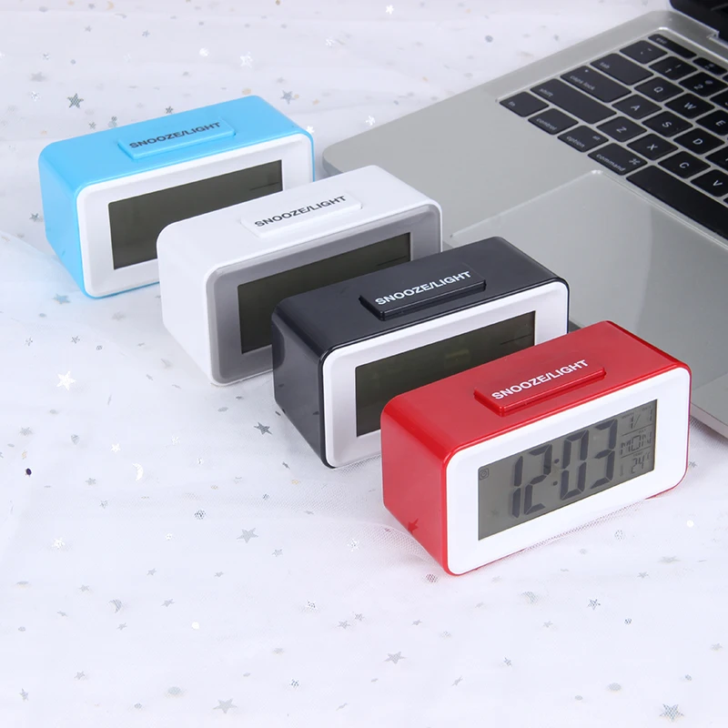  LED Alarm Clock Digital Table Clocks Student Clock With Week Snooze Thermometer Electronic Calendar