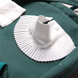 MIARA L 2019 nuevo blanco chifón decoración con blanco plisado encaje damas falsa mangas falsas esposas envío gratis para niñas MIARA L 2019 nuevo blanco chifón decoración con blanco plisado encaje damas falsa mangas falsas esposas envío gratis para niñas