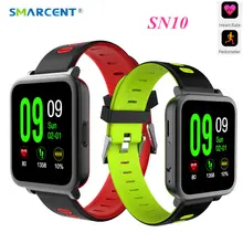 SN10 Спорт Смарт часы MTK2502 синхронизации Notifier Bluetooth SmartWatch шагомер сердечного ритма сна электроники Reloj inteligente