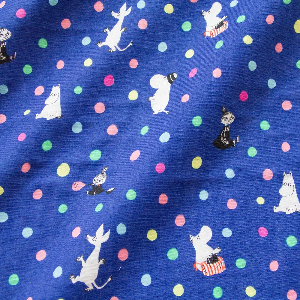 

50cm*108cm Japanese Soft Double Gauze Cotton Fabric Kids Baby Cloth Moomin C