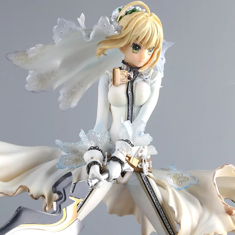 23 см, аниме Fate/stay Night Gsc Extra Ccc, белое платье, меч невесты, фигурка, модель, коллекция, Fate Night Girl Figure, новинка