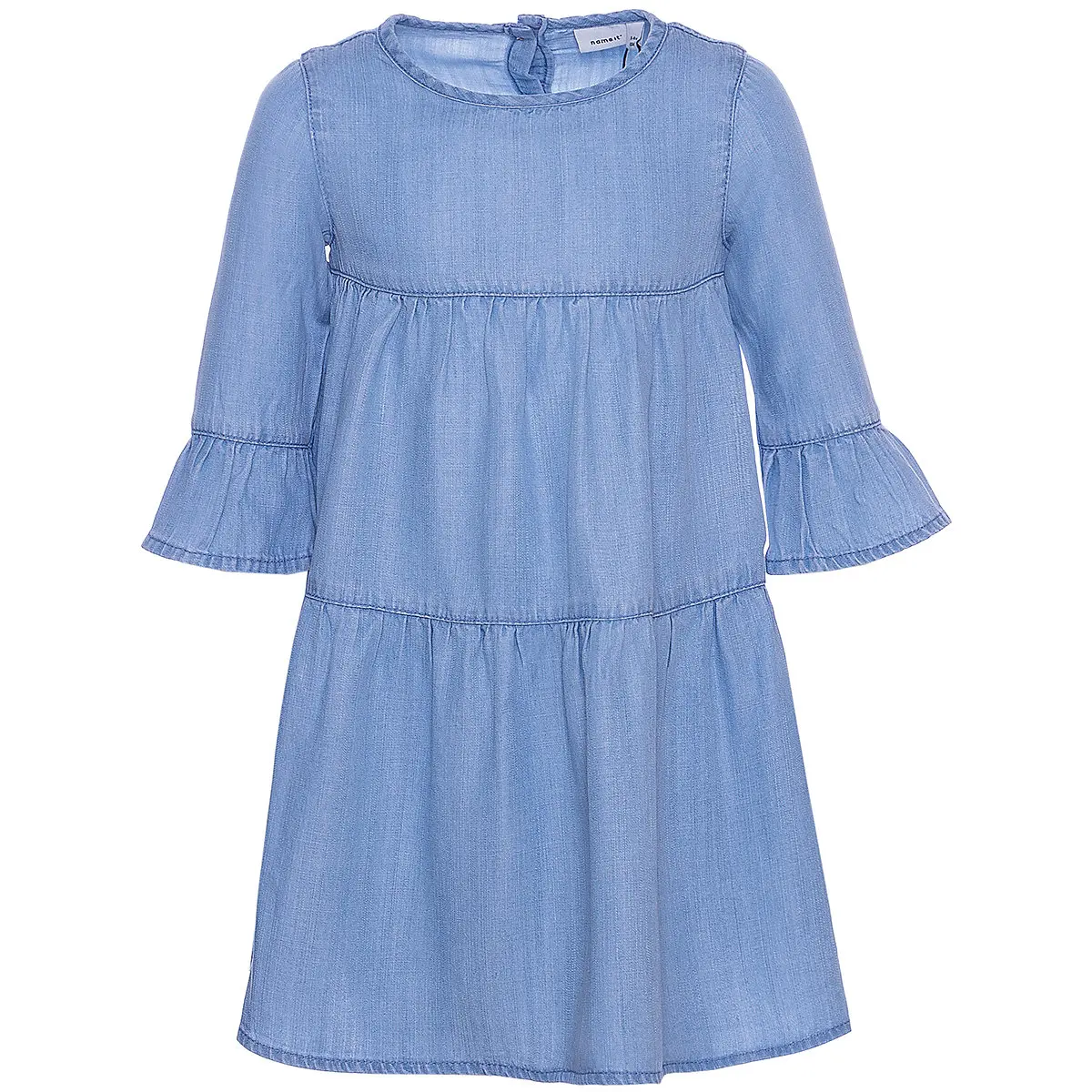 NAAM HET Jurken 10624831 Jurk meisje kinderen geruit patroon kraag ingericht silhouet pailletten Polyester Casual Multi Half Mouw NAAM HET Jurken 10624831 Jurk meisje kinderen geruit patroon kraag ingericht silhouet pailletten Polyester Casual Multi Half Mouw