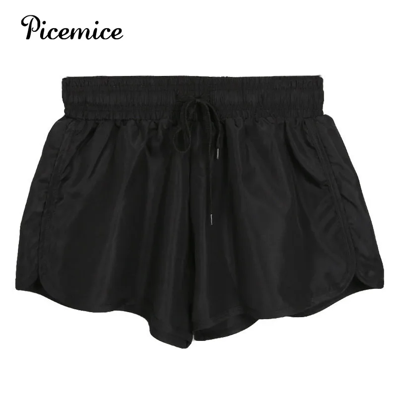 

Picemice Womens Running Gym Solid Sexy Quick Dry Short Pants Women Sport Shorts 2018 New Fitness Crop Elastic Yoga Shorts
