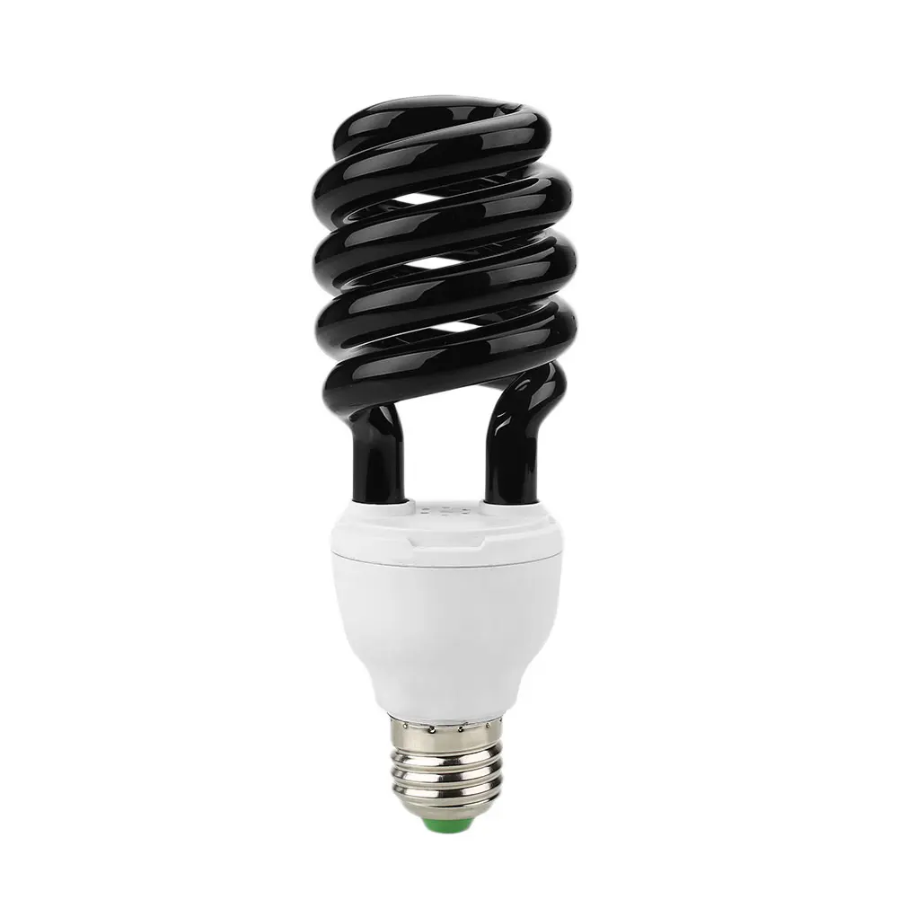 E27 36W ультрафиолетовая флуоресцентная лампа черного света CFL энергосберегающая