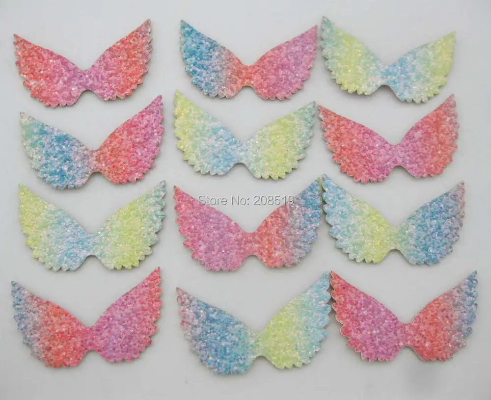 

PANONK Fashion appliques for hair ornament mix 60pcs angel hairpin decoration