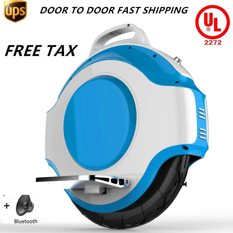 

New 14inch Samsung Battery one wheel electric skateboard with LED Light Bluetooth