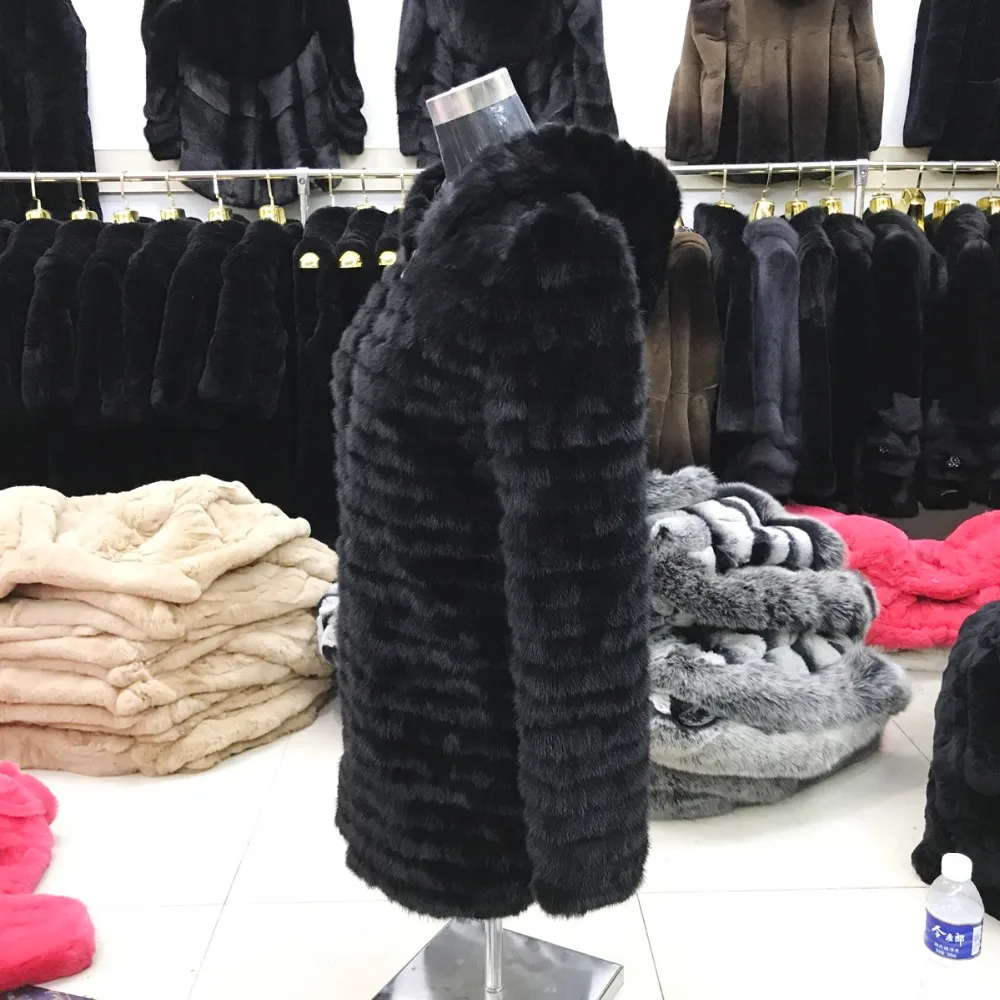 Perfect real mink fur coat 2019 genuine mink fur hooded coat women winter real mink fur overcoat lady 100% natural real mink fur jacket 1