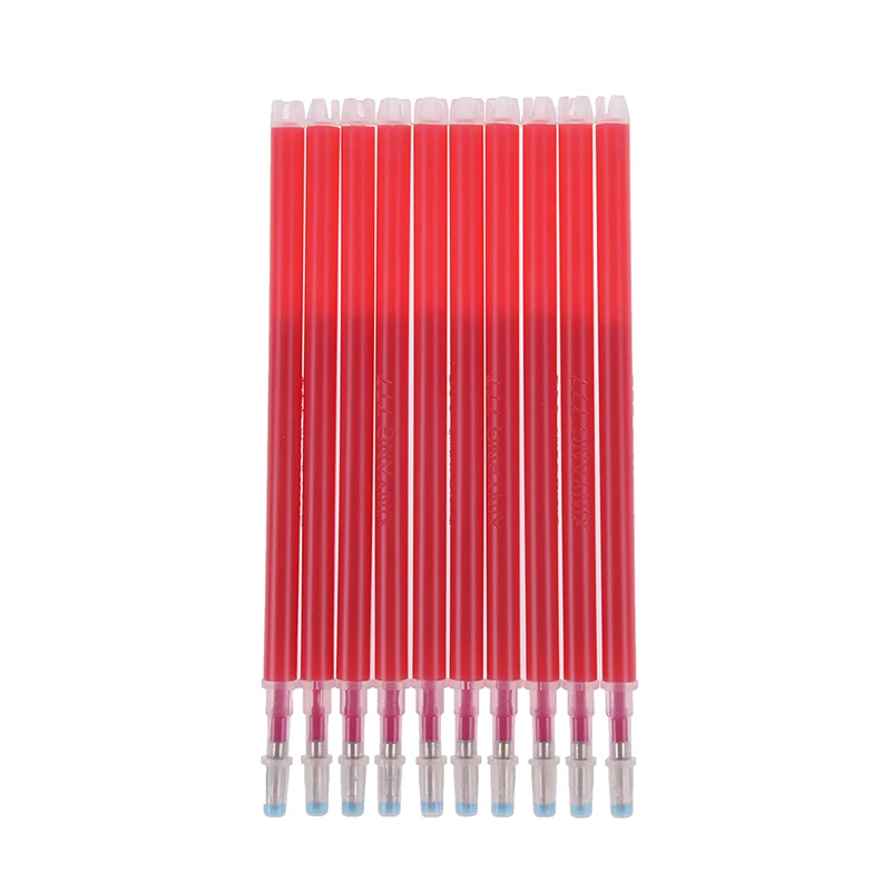 10pcs Coarse Rod High Temperature Disappearance Refill Leather Garment Dash Cutting Marker Pen School Office Stationery 