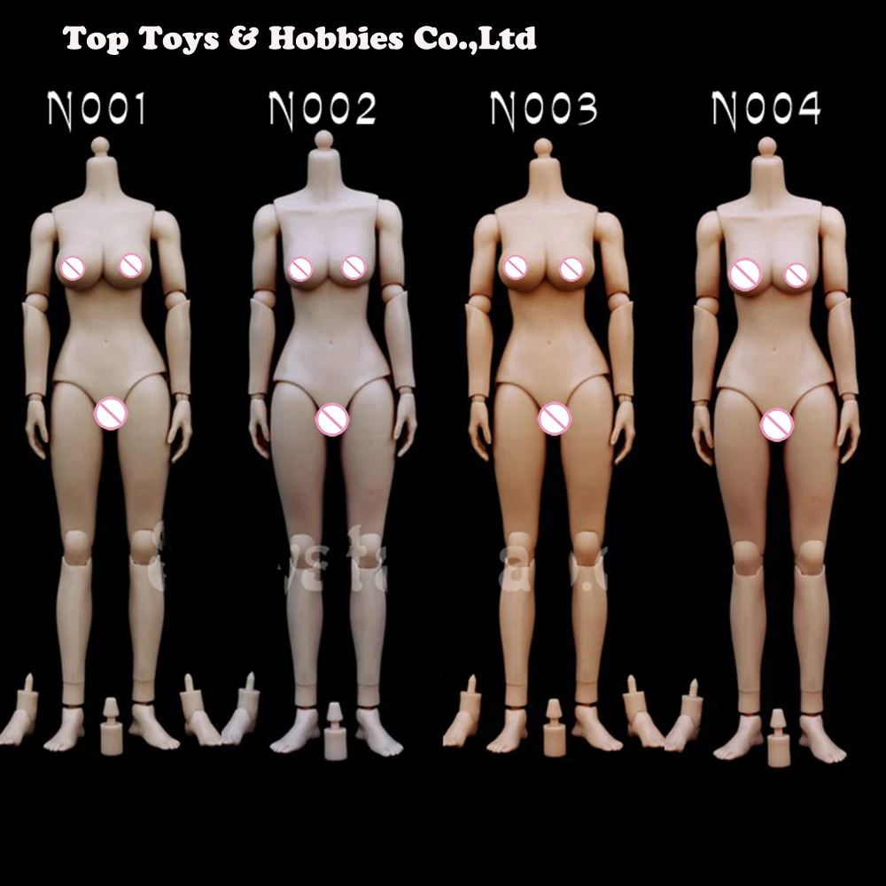 

1/6 Scale Female Flesh Color Body Figure 1:6 Large/Medium Breast Nude Body Scale Female Action Figure Toys Accessories