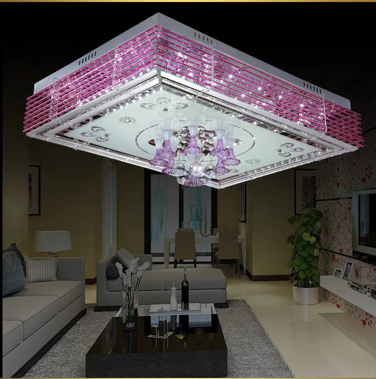 220 240V Remote Control LED ceiling lights 4 E27 LED bulbs included