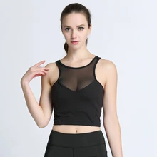 Новое Спортивное нижнее белье для бега, ударопрочный бюстгальтер для фитнеса, дышащий Быстросохнущий жилет