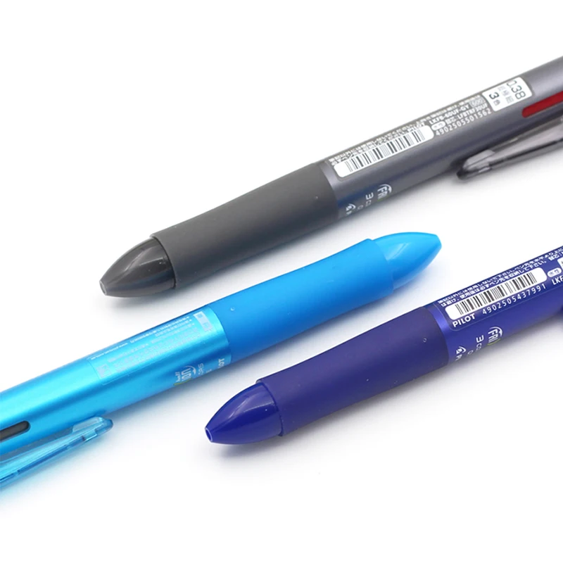 2 штуки пилот ручка frixion 3 в 1 со стирающимися чернилами гелевая ручка 3 цвета 0,5 мм LKFB-60EF 0,38 мм LKFB-60UF пастельных Цвета(Япония