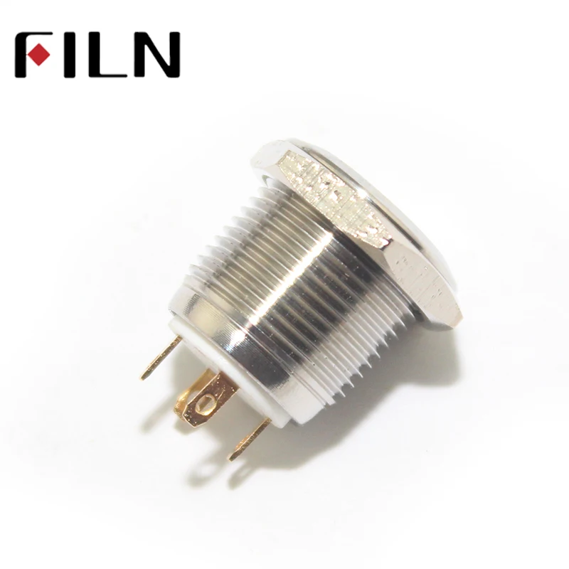 red led light 16mm metal push button switch