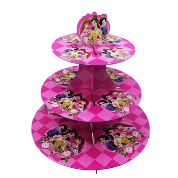 

1 Set NEW Princess Snow White 3 tier cake stand cupcake holder kids birthday party supplies baby shower Cake decor cupcake stand