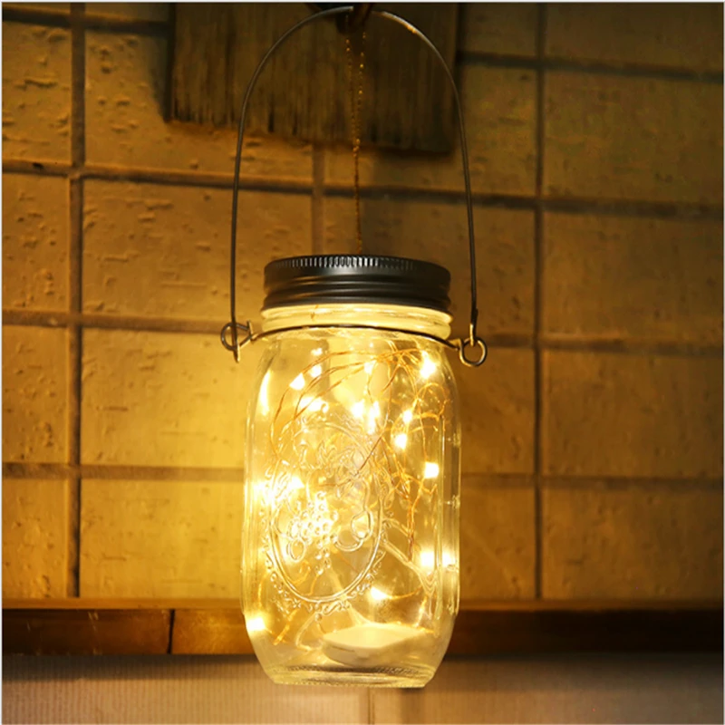 

Mason Jar Light String LED Copper Wire String Lights for Halloween Xmas Garland Party Wedding Decoration Christmas Fairy Lights